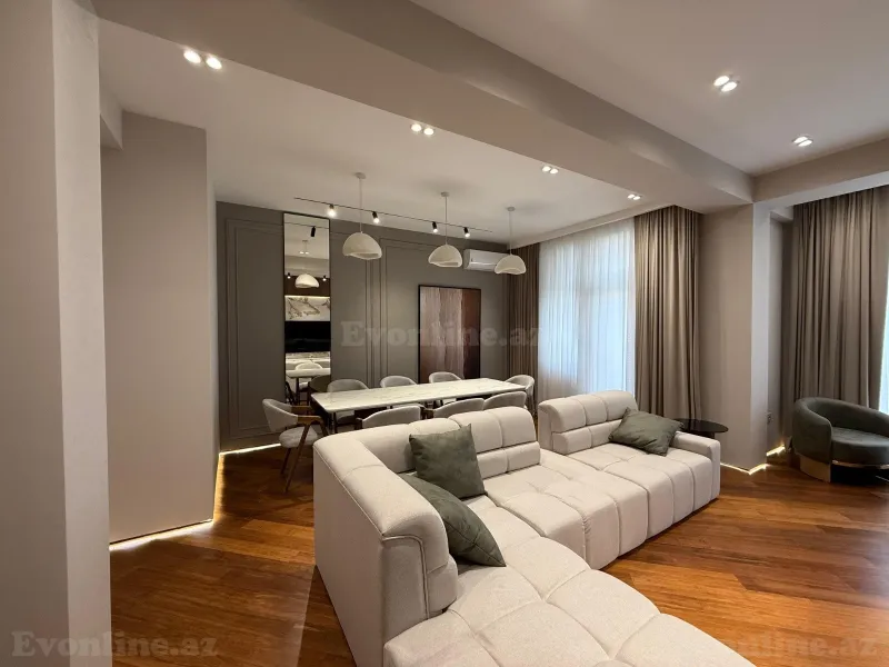 Kirayə verilir 4 otaqlı Mənzil Yeni tikili 220 m² Nəsimi r. - şəkil 2