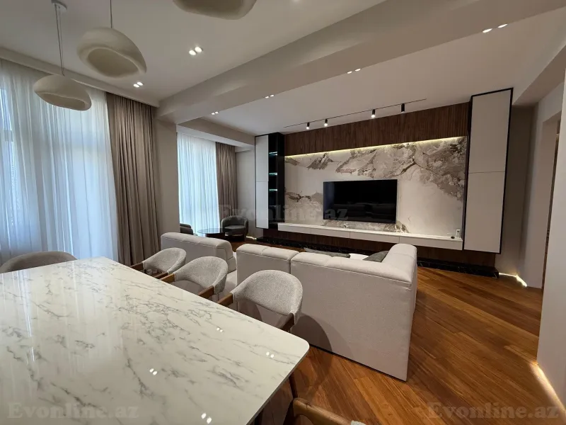 Kirayə verilir 4 otaqlı Mənzil Yeni tikili 220 m² Nəsimi r. - şəkil 4