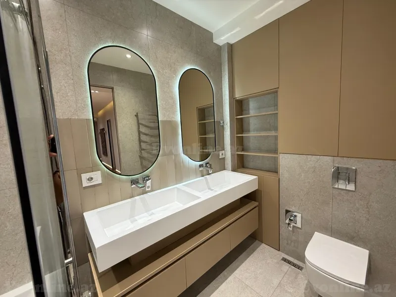 Kirayə verilir 4 otaqlı Mənzil Yeni tikili 220 m² Nəsimi r. - şəkil 19