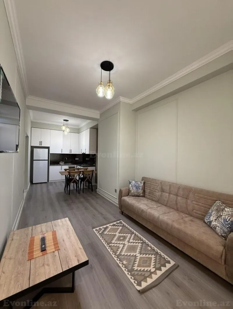 Kirayə verilir 2 otaqlı Mənzil Yeni tikili 70 m² Nərimanov r. - şəkil 2