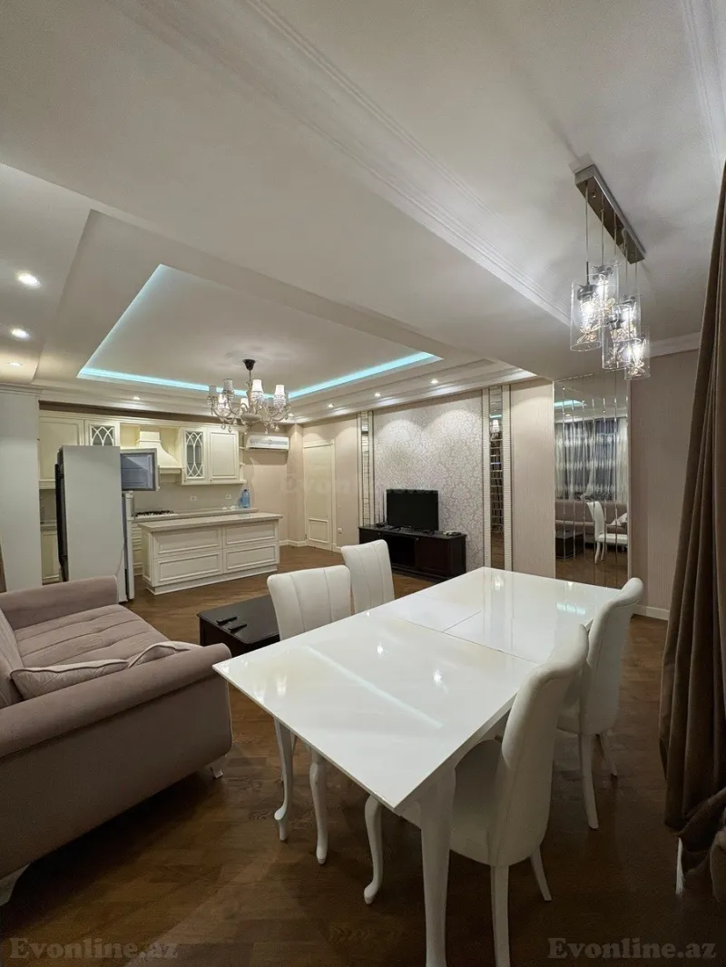 Kirayə verilir 3 otaqlı Mənzil Yeni tikili 140 m² Nəsimi r. - şəkil 2