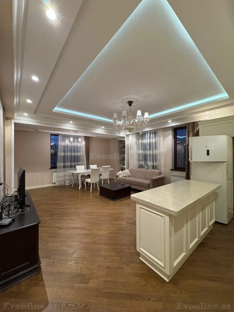 Kirayə verilir 3 otaqlı Mənzil Yeni tikili 140 m² Nəsimi r. - şəkil 3