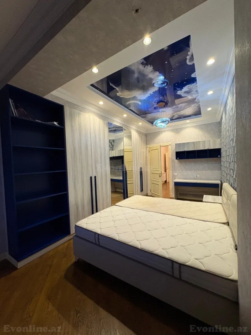 Kirayə verilir 3 otaqlı Mənzil Yeni tikili 140 m² Nəsimi r. - şəkil 5