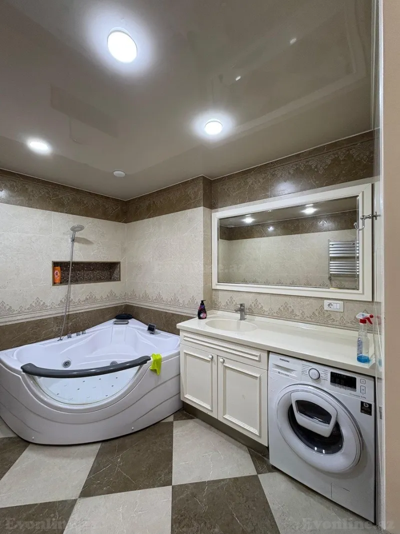 Kirayə verilir 3 otaqlı Mənzil Yeni tikili 140 m² Nəsimi r. - şəkil 17