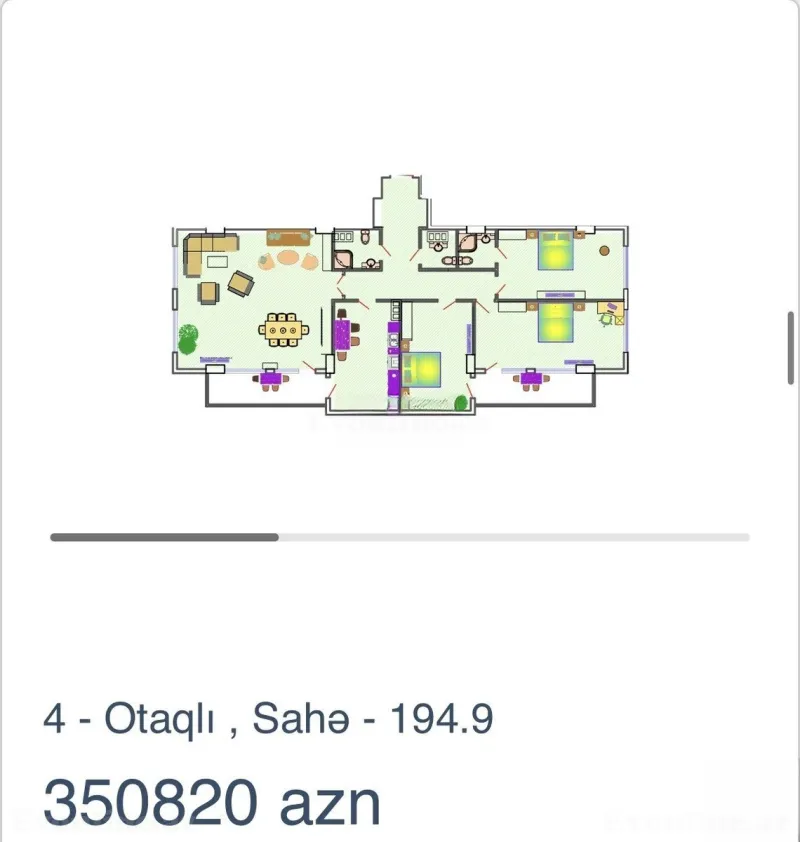 Satılır 4 otaqlı Mənzil Yeni tikili 195 m² Sumqayıt - şəkil 2