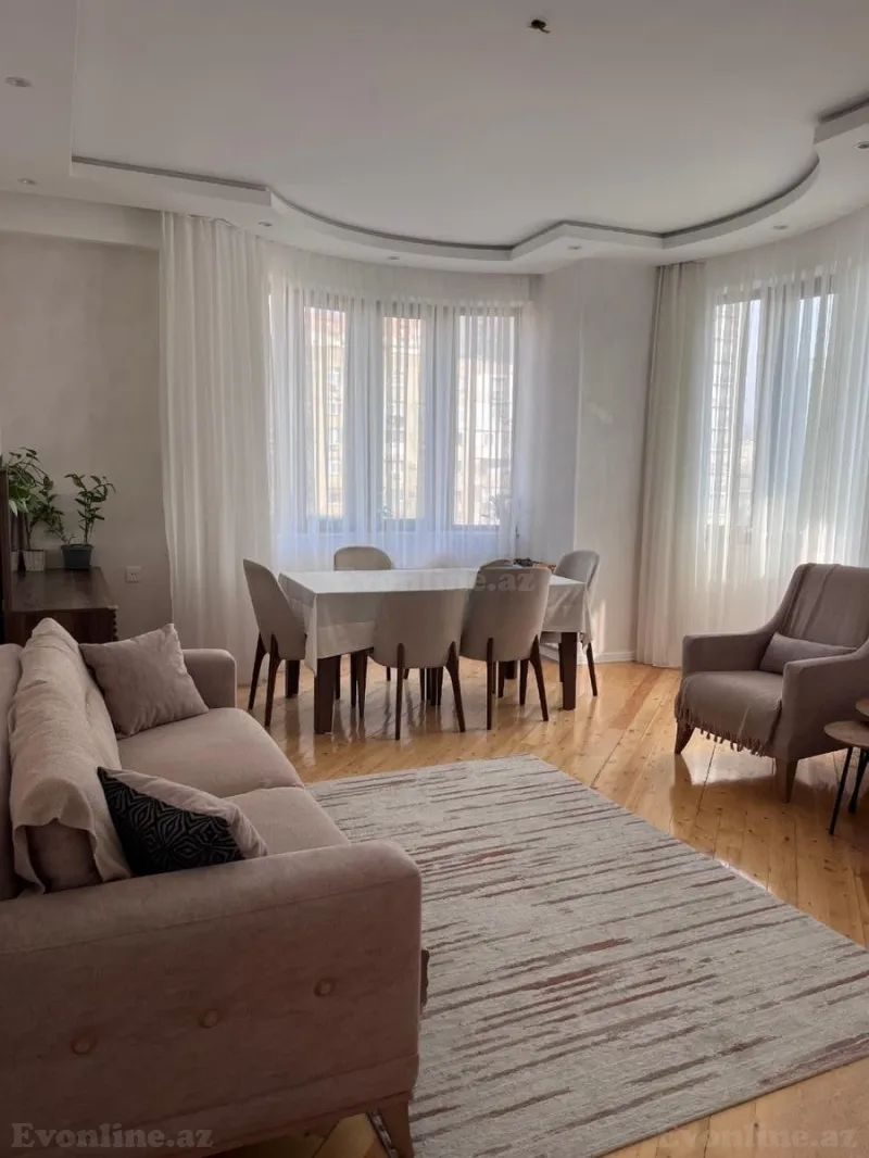 Satılır 3 otaqlı Mənzil Yeni tikili 133 m² Həzi Aslanov m. - şəkil 3