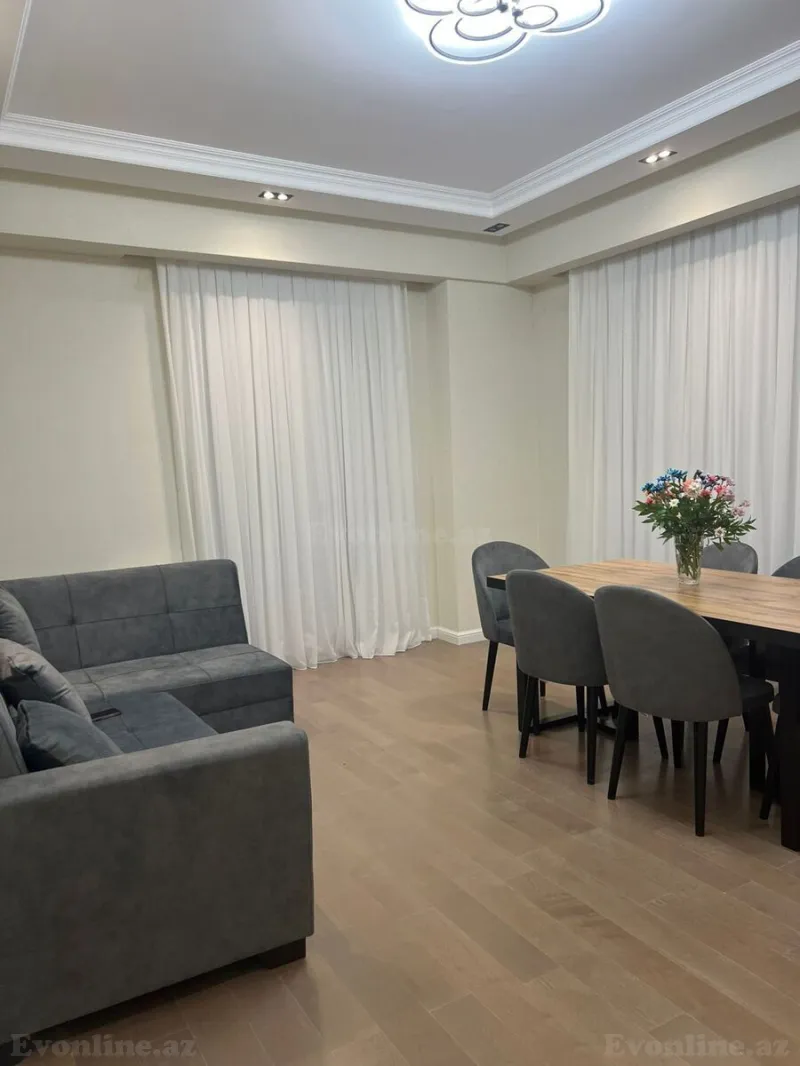 Kirayə verilir 2 otaqlı Mənzil Yeni tikili 80 m² İnşaatçılar m. - şəkil 3