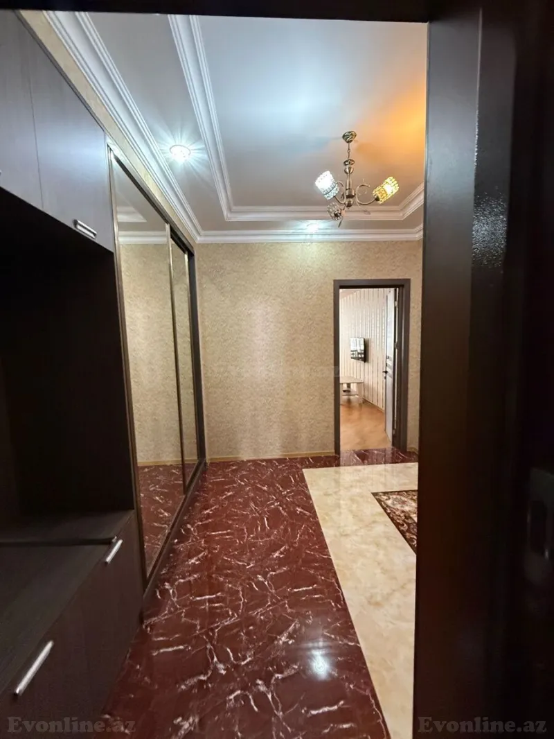 Kirayə verilir 2 otaqlı Mənzil Yeni tikili 110 m² Nəsimi r. - şəkil 3