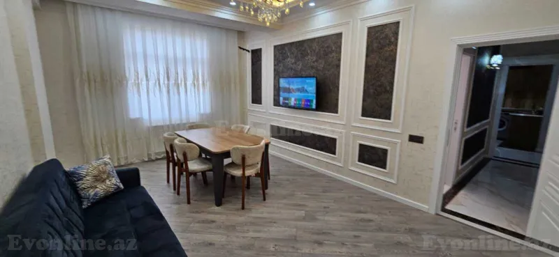 Kirayə verilir 2 otaqlı Mənzil Yeni tikili 80 m² Nəsimi r. - şəkil 2