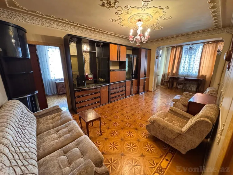 Kirayə verilir 2 otaqlı Mənzil Köhnə tikili 55 m² Nəsimi r. - şəkil 3