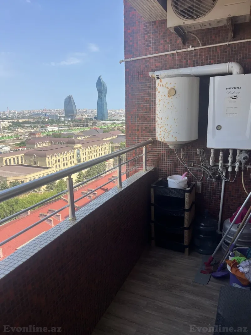 Kirayə verilir 2 otaqlı Mənzil Yeni tikili 90 m² Bakmil m. - şəkil 2