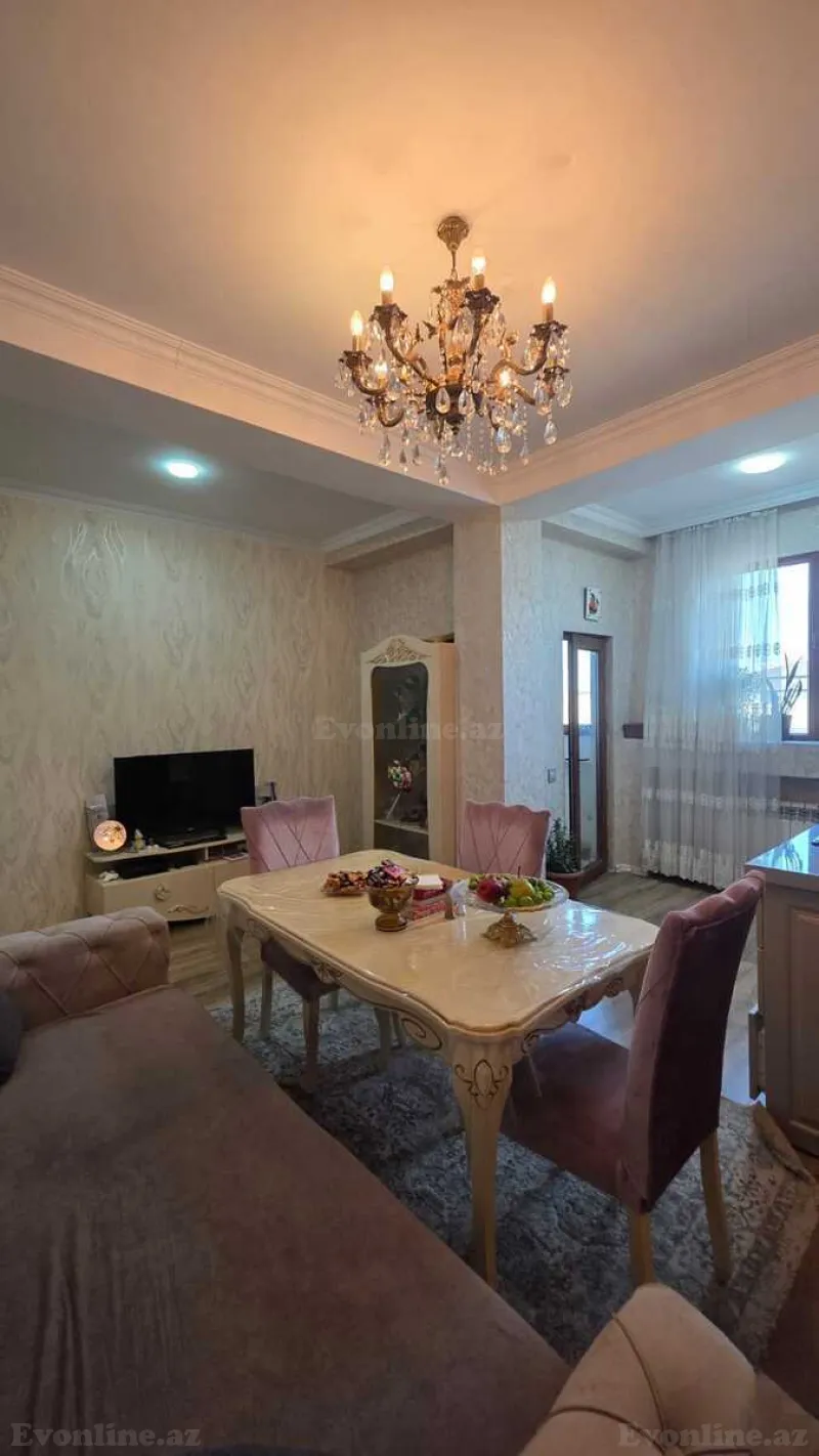 Satılır 3 otaqlı Mənzil Yeni tikili 75 m² İnşaatçılar m. - şəkil 2