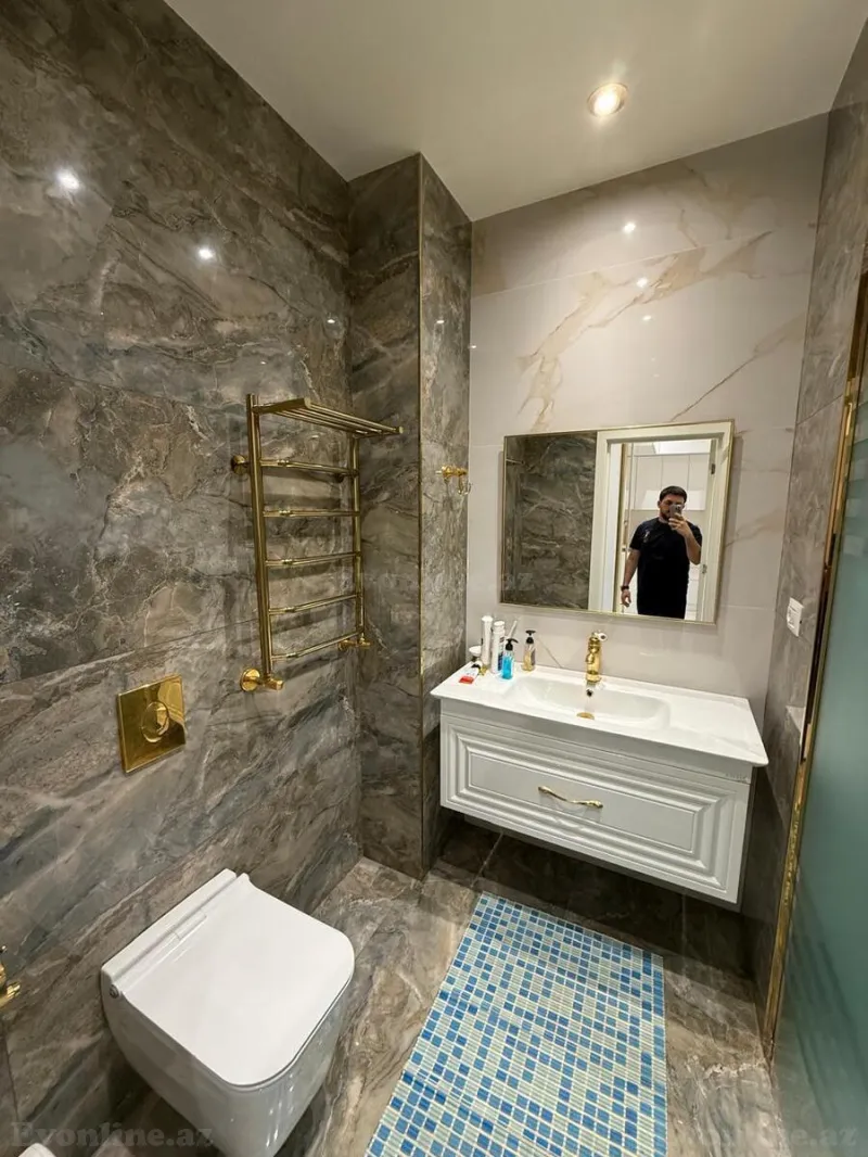 Kirayə verilir 2 otaqlı Mənzil Yeni tikili 68 m² Nəsimi r. - şəkil 12