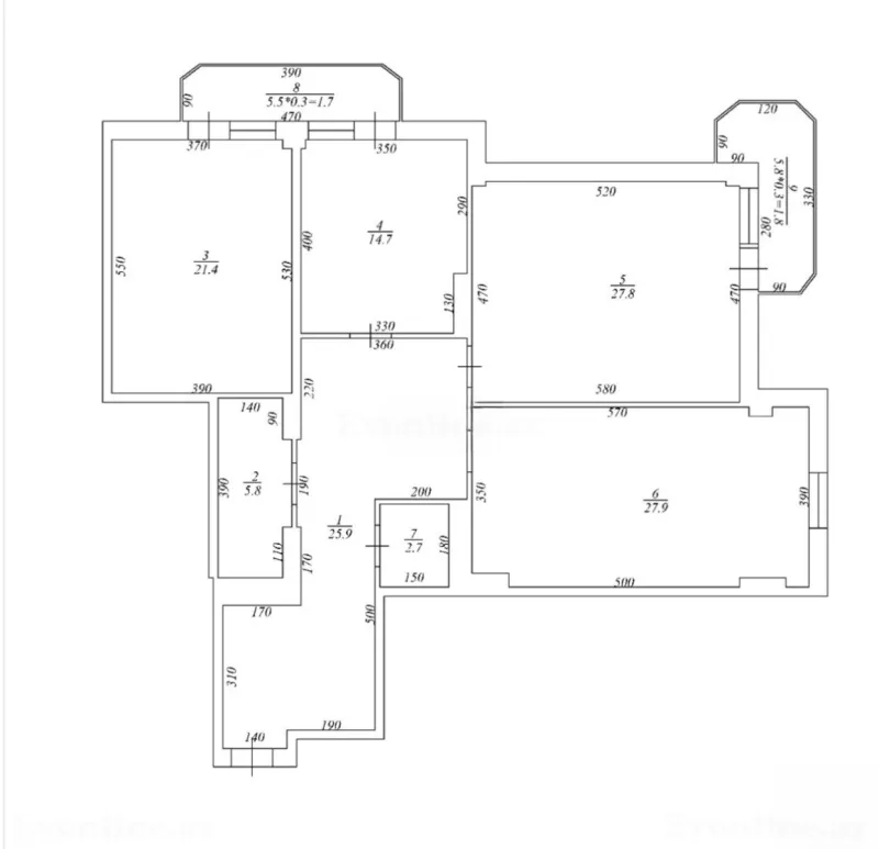 Satılır 3 otaqlı Mənzil Yeni tikili 138 m² Nəsimi m. - şəkil 2