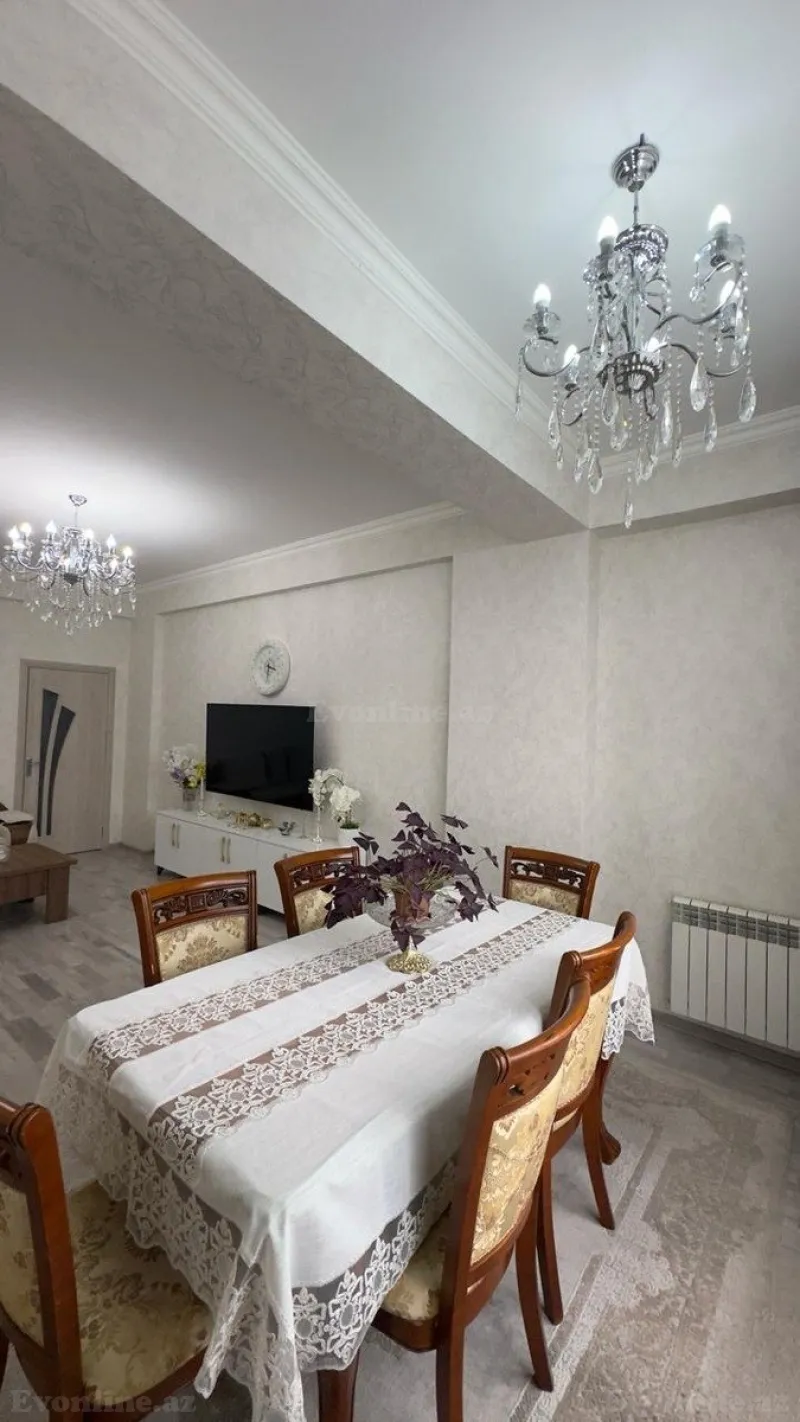 Satılır 3 otaqlı Mənzil Yeni tikili 126 m² İnşaatçılar m. - şəkil 3