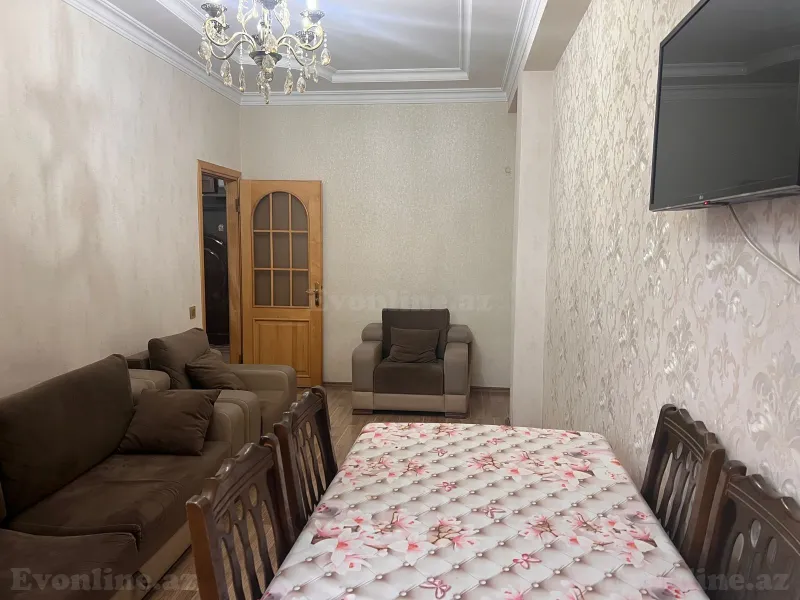 2 otaqlı Mənzil 55 m² İnşaatçılar m. Kirayə verilir