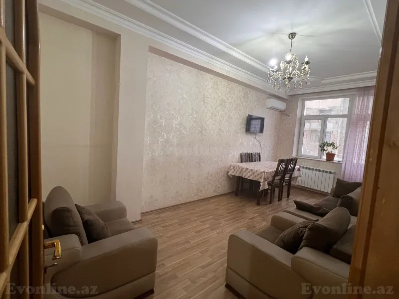 Kirayə verilir 2 otaqlı Mənzil Yeni tikili 55 m² İnşaatçılar m. - şəkil 2