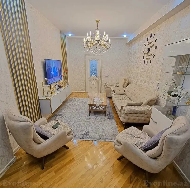 Satılır 3 otaqlı Mənzil Yeni tikili 95 m² Qara Qarayev m. - şəkil 2