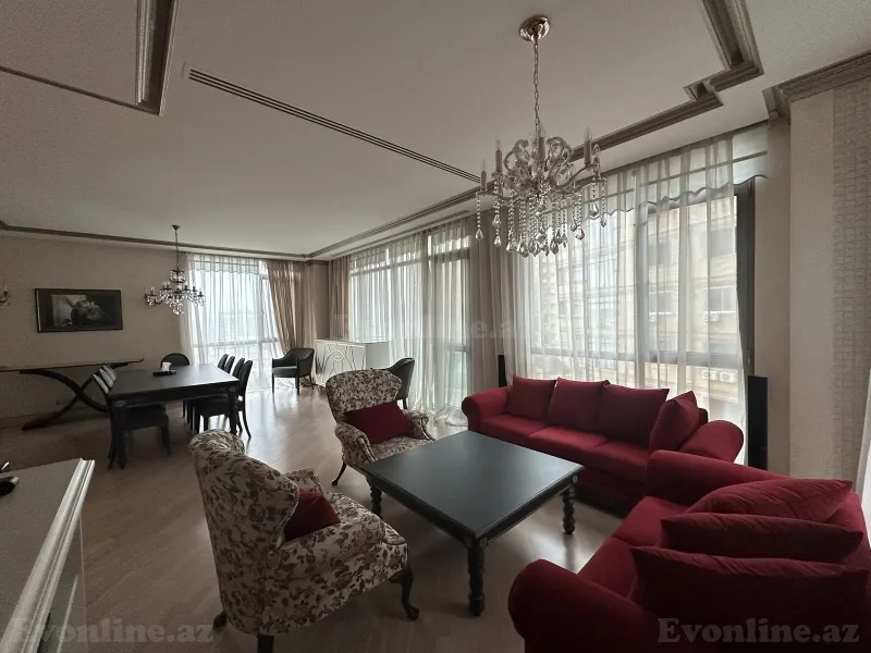 Kirayə verilir 3 otaqlı Mənzil Yeni tikili 165 m² Səbail r. - şəkil 8