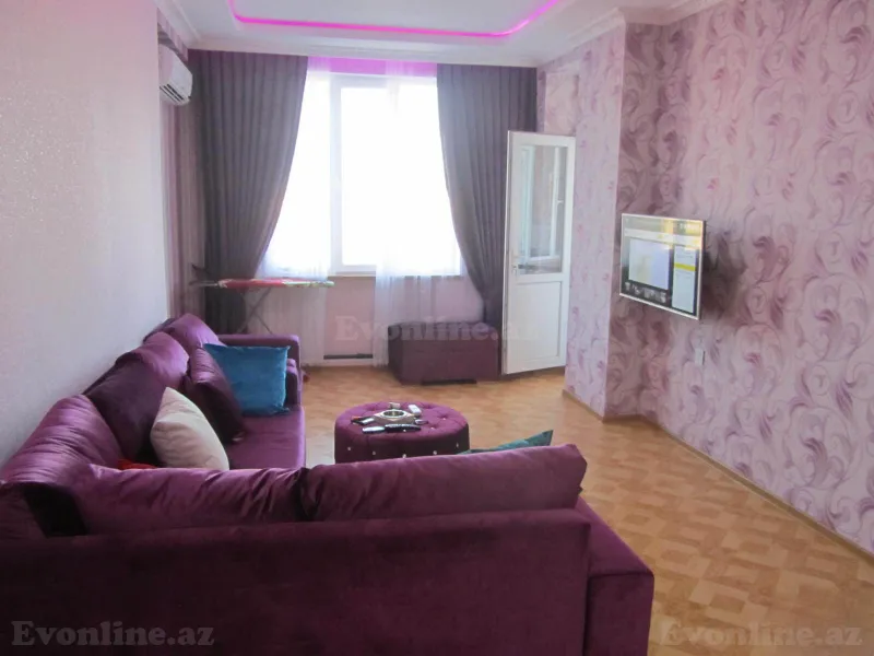 Kirayə verilir 2 otaqlı Mənzil Yeni tikili 60 m² Nəsimi m. - şəkil 3