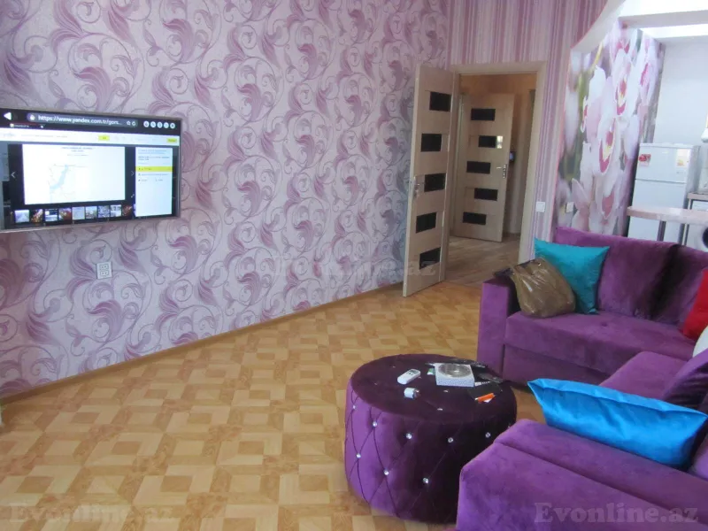Kirayə verilir 2 otaqlı Mənzil Yeni tikili 60 m² Nəsimi m. - şəkil 14