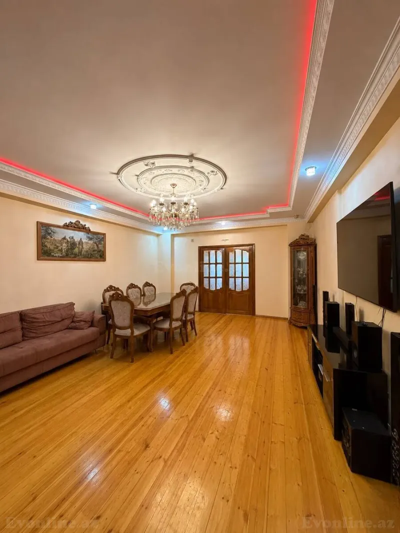 Satılır 3 otaqlı Mənzil Yeni tikili 131 m² Həzi Aslanov m. - şəkil 2