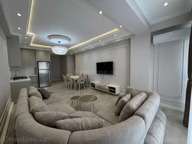 Kirayə verilir 4 otaqlı Mənzil Yeni tikili 140 m² Nəsimi r. - şəkil 3