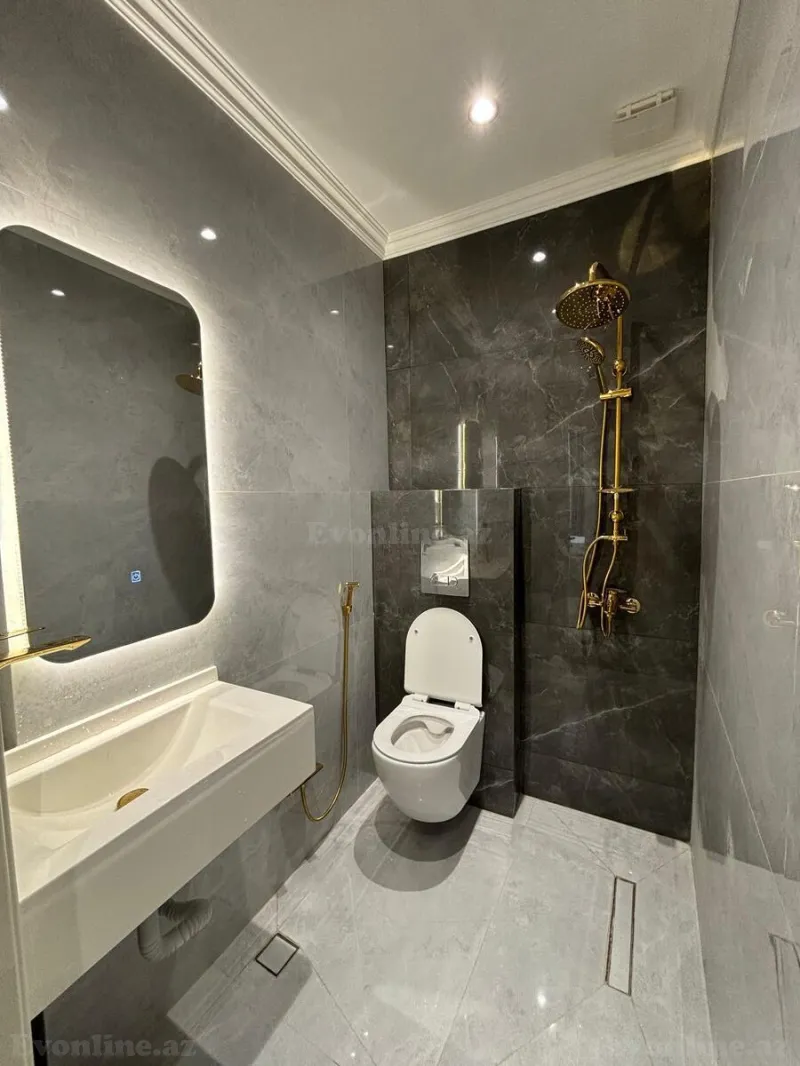 Kirayə verilir 4 otaqlı Mənzil Yeni tikili 140 m² Nəsimi r. - şəkil 12