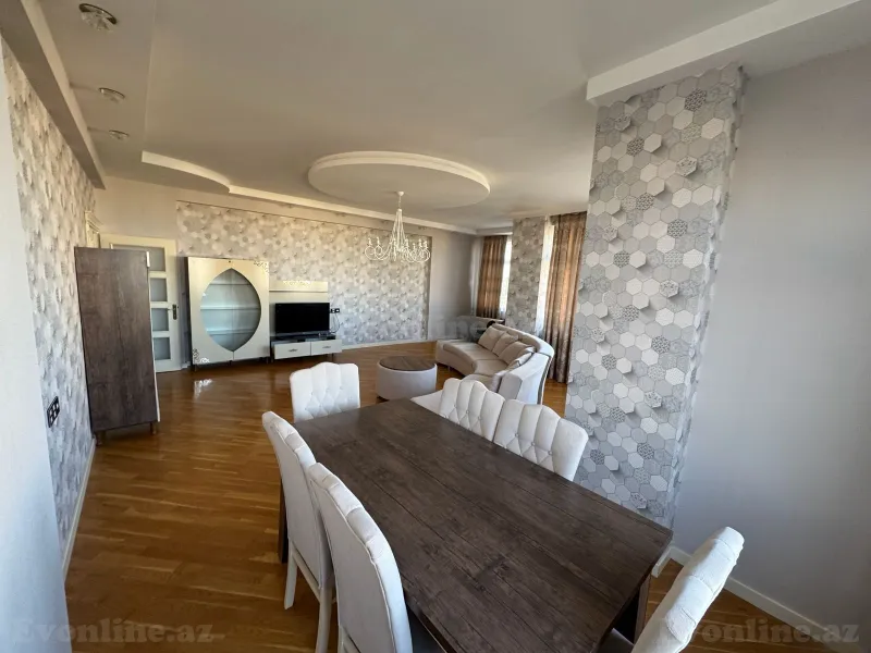Kirayə verilir 4 otaqlı Mənzil Yeni tikili 200 m² Nəsimi r. - şəkil 2