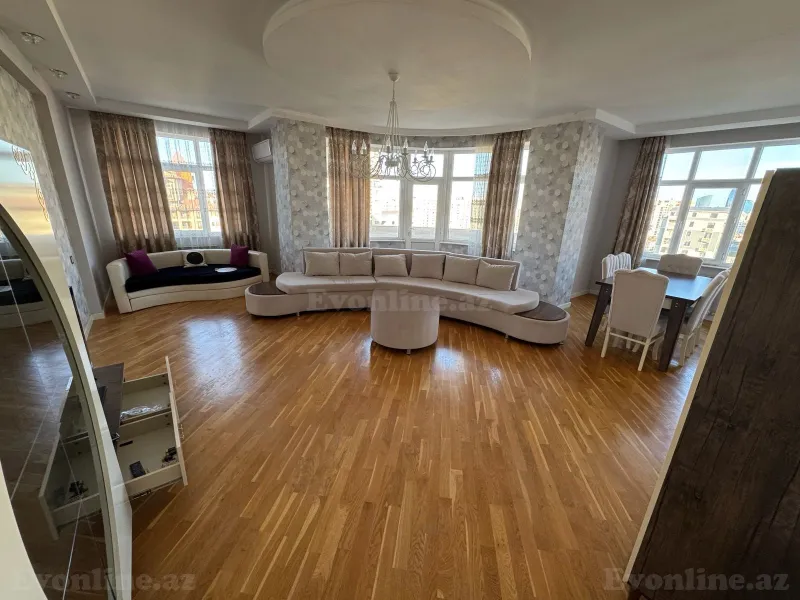 Kirayə verilir 4 otaqlı Mənzil Yeni tikili 200 m² Nəsimi r. - şəkil 11