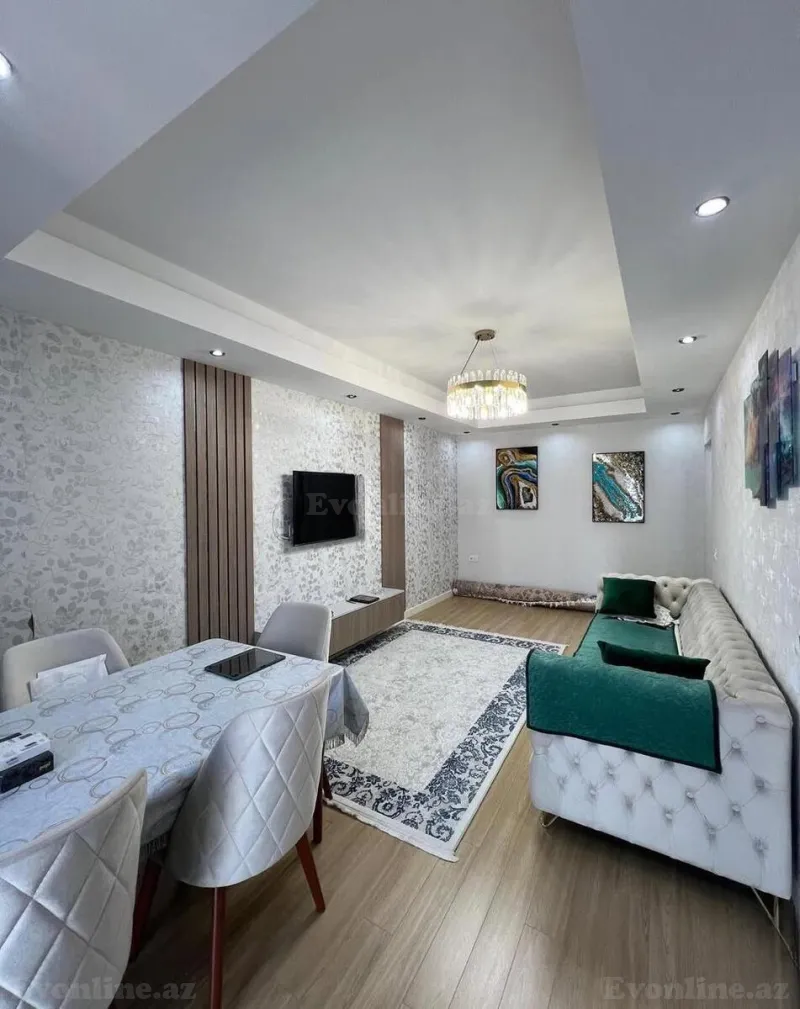Satılır 2 otaqlı Mənzil Yeni tikili 82 m² Həzi Aslanov m. - şəkil 2