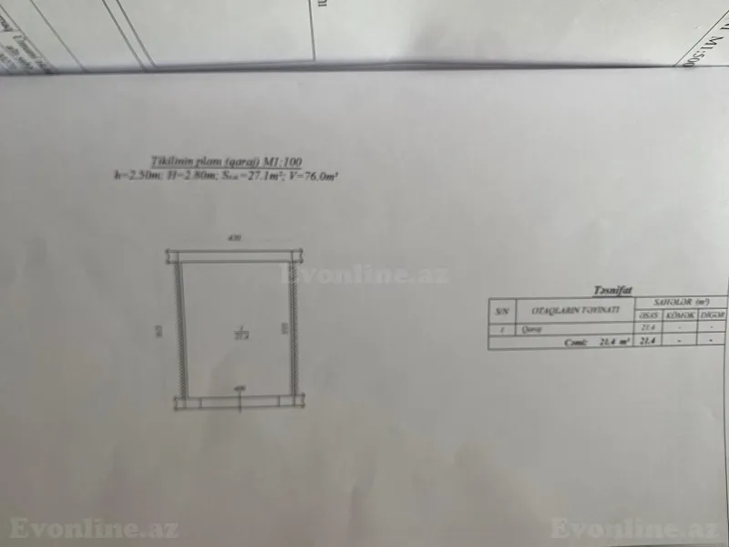 Satılır Qaraj 21.4 m² Yeni Günəşli - şəkil 9