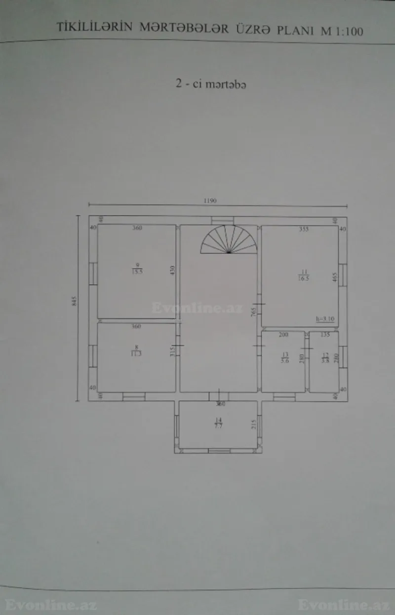 Satılır 5 otaqlı Həyət evi 167 m² Lənkəran - şəkil 12