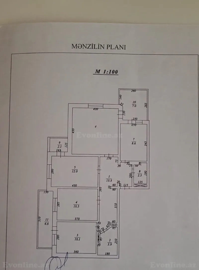 Satılır 4 otaqlı Mənzil Yeni tikili 97 m² Elmlər Akademiyası m. - şəkil 10