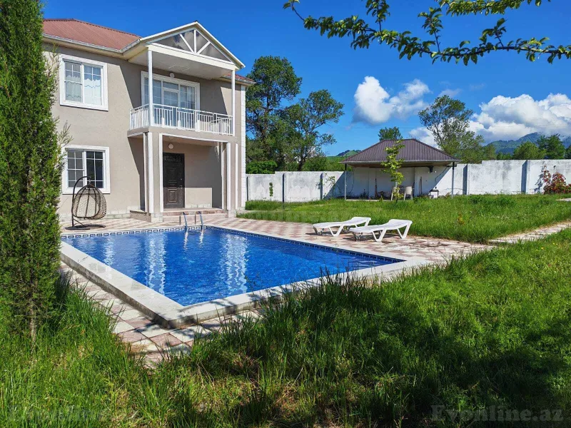 Kirayə verilir 4 otaqlı Həyət evi 160 m² Qəbələ - şəkil 4