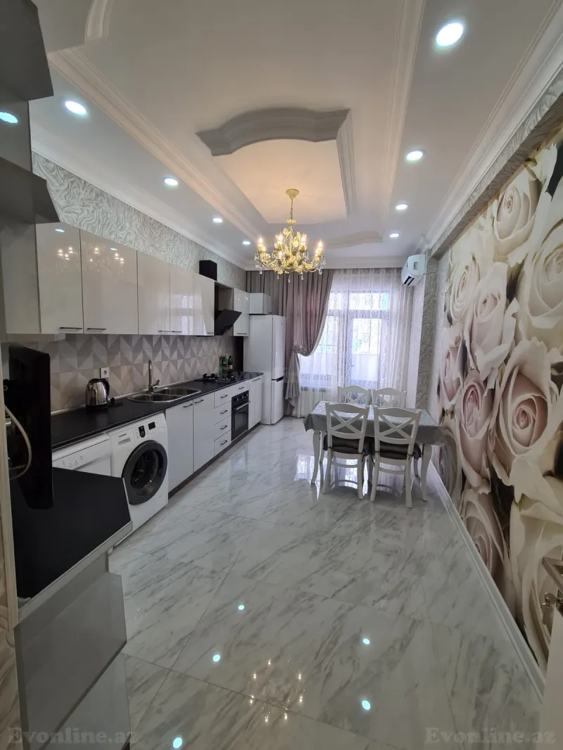 Kirayə verilir 2 otaqlı Mənzil Yeni tikili 110 m² 7-ci mikrorayon - şəkil 6