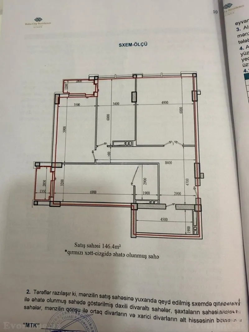 Satılır 4 otaqlı Mənzil Yeni tikili 146.4 m² Nizami r. - şəkil 13