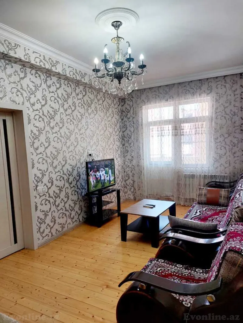 Kirayə verilir 2 otaqlı Mənzil Yeni tikili 74 m² İnşaatçılar m. - şəkil 2