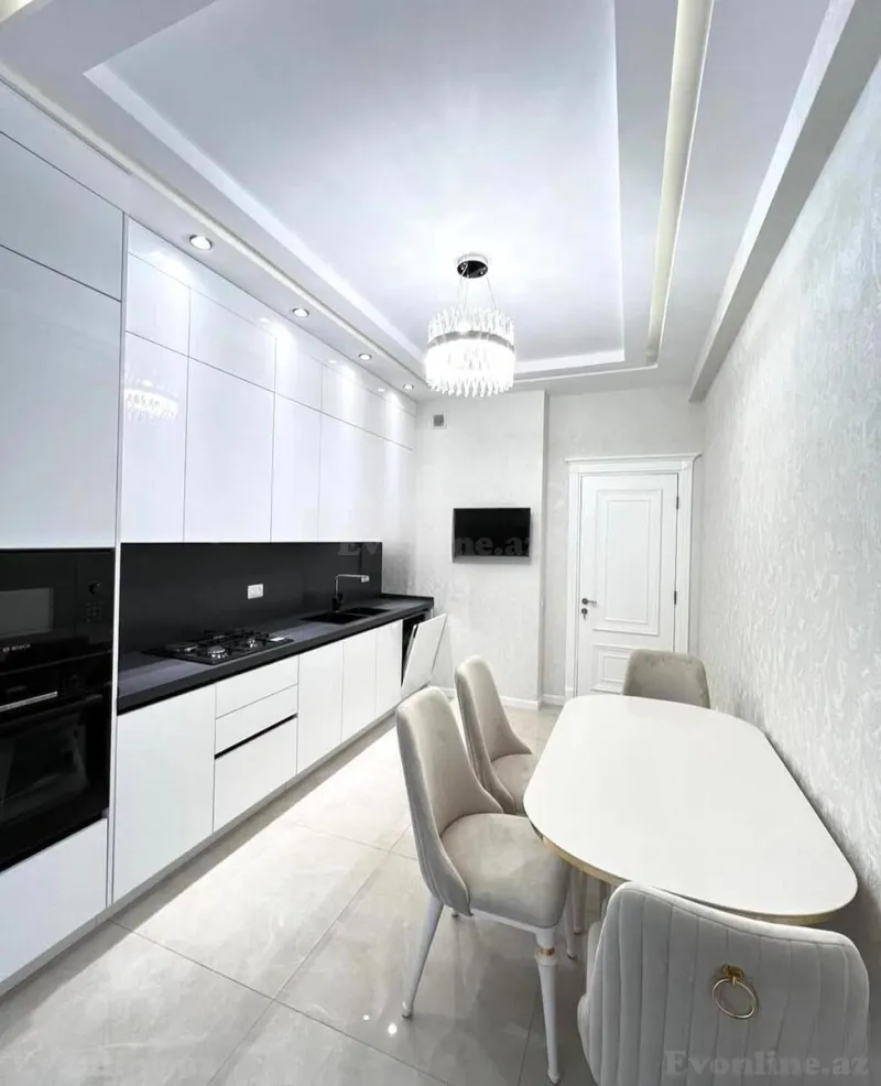 Kirayə verilir 2 otaqlı Mənzil Yeni tikili 80 m² Nəsimi r. - şəkil 4