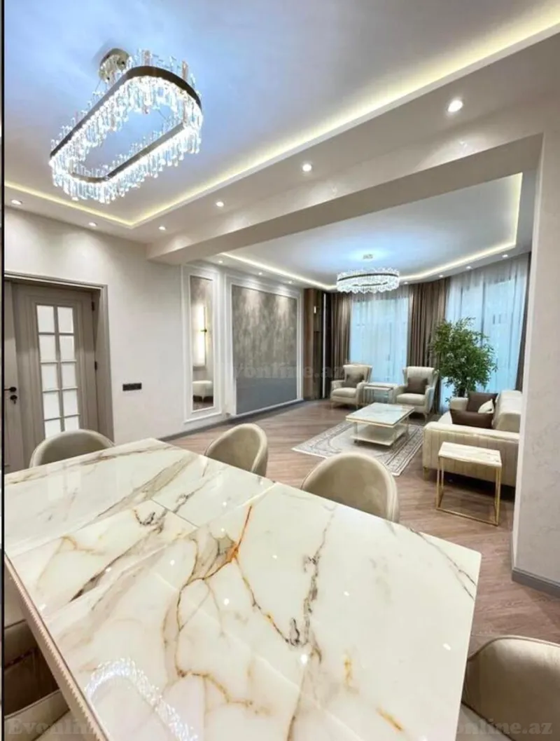 Kirayə verilir 3 otaqlı Mənzil Yeni tikili 140 m² Nəsimi r. - şəkil 3