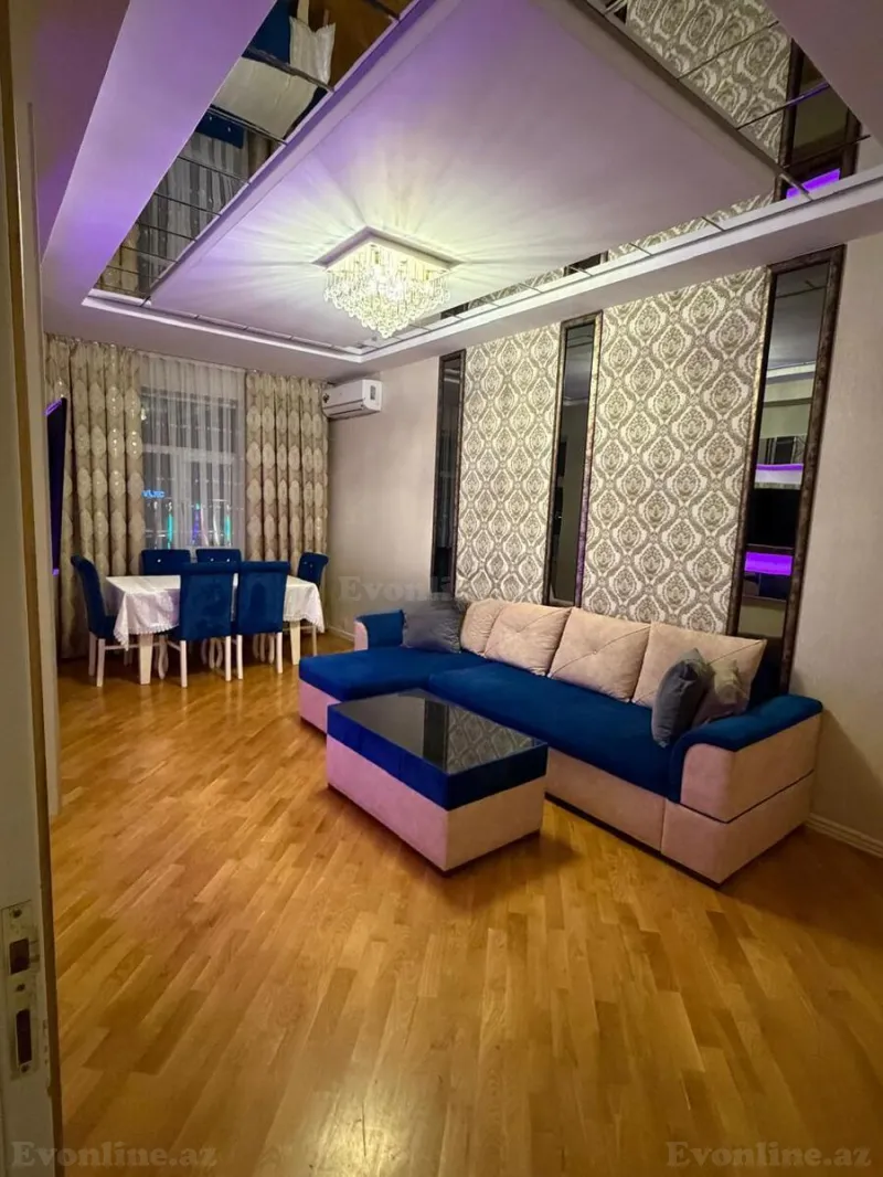 Kirayə verilir 2 otaqlı Mənzil Yeni tikili 85 m² Qara Qarayev m. - şəkil 2