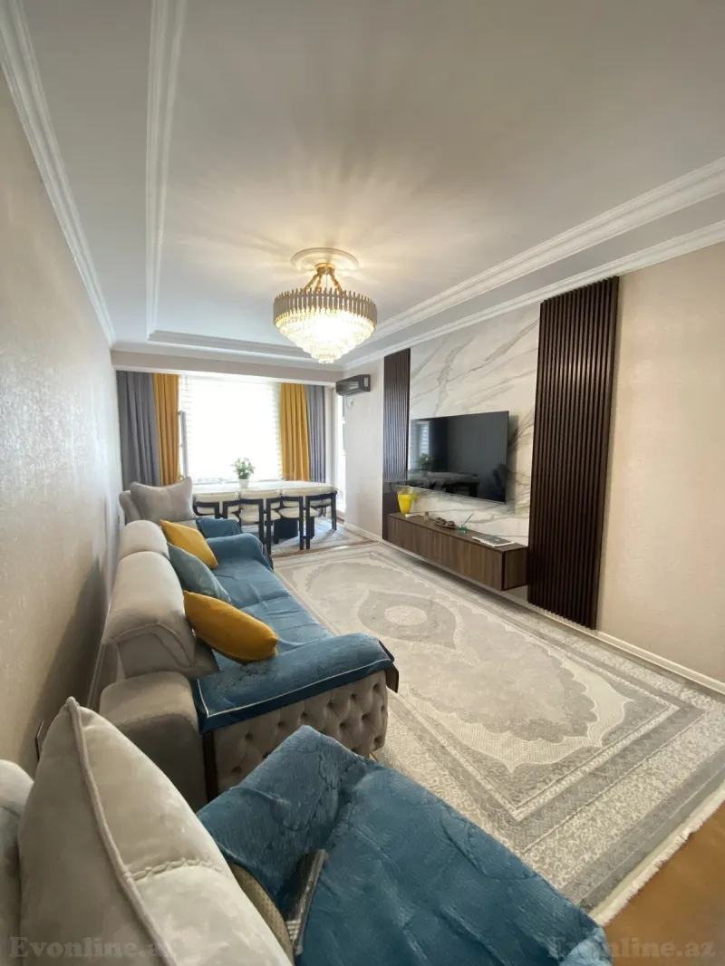 Satılır 3 otaqlı Mənzil Yeni tikili 110 m² Həzi Aslanov m. - şəkil 2