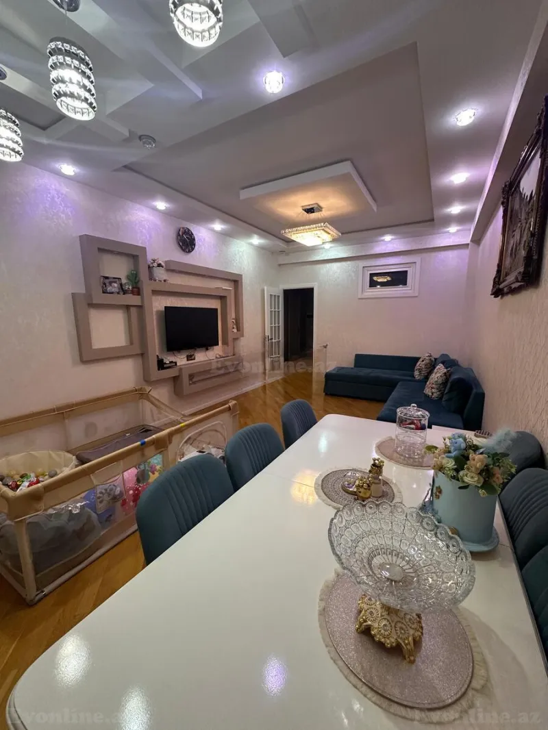 Satılır 3 otaqlı Mənzil Yeni tikili 100 m² Nəsimi m. - şəkil 2