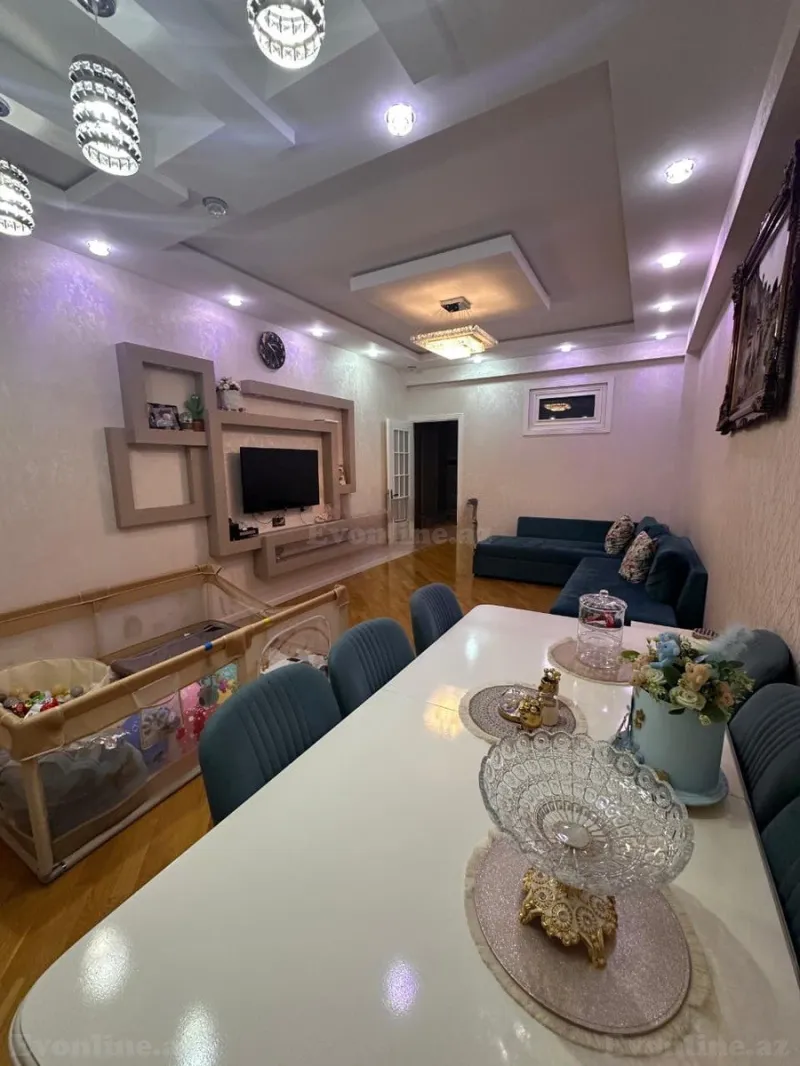 Satılır 3 otaqlı Mənzil Yeni tikili 100 m² Nəsimi m. - şəkil 3