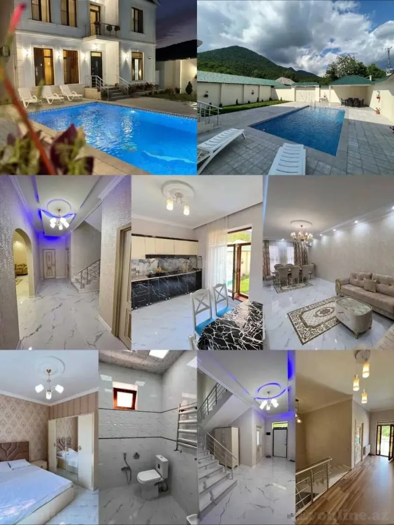 Kirayə verilir 2 otaqlı Həyət evi 250 m² Qəbələ - şəkil 2
