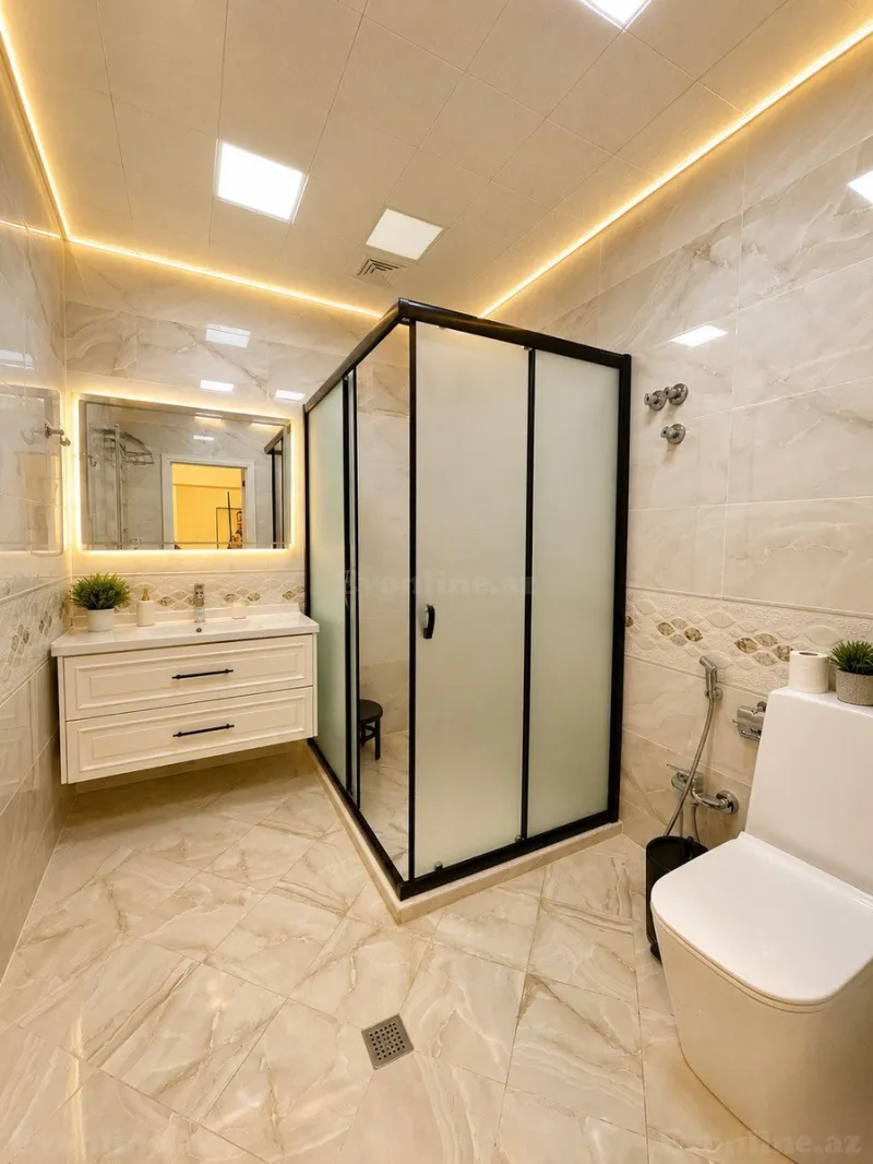 Kirayə verilir 2 otaqlı Mənzil Yeni tikili 90 m² Nəsimi r. - şəkil 9