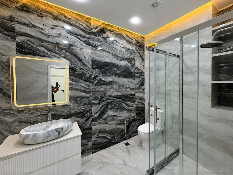 Satılır 2 otaqlı Mənzil Yeni tikili 85 m² Nəsimi r. - şəkil 8