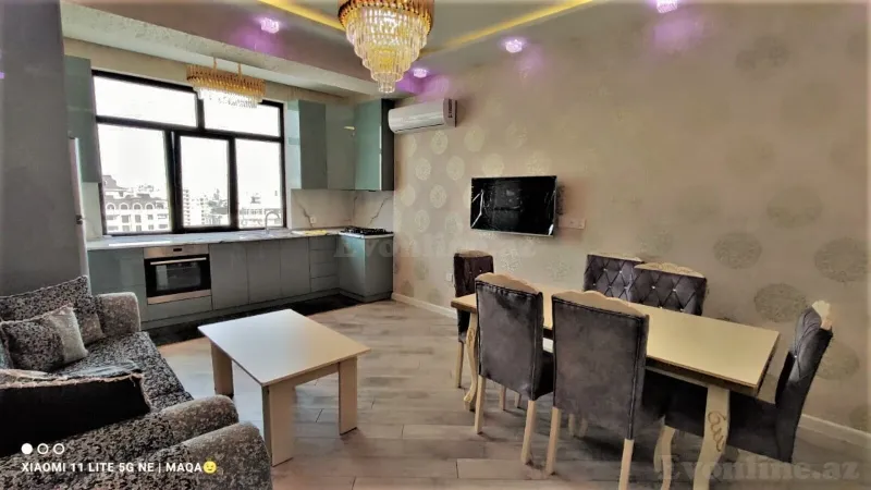 Kirayə verilir 3 otaqlı Mənzil Yeni tikili 115 m² Nəsimi r. - şəkil 12