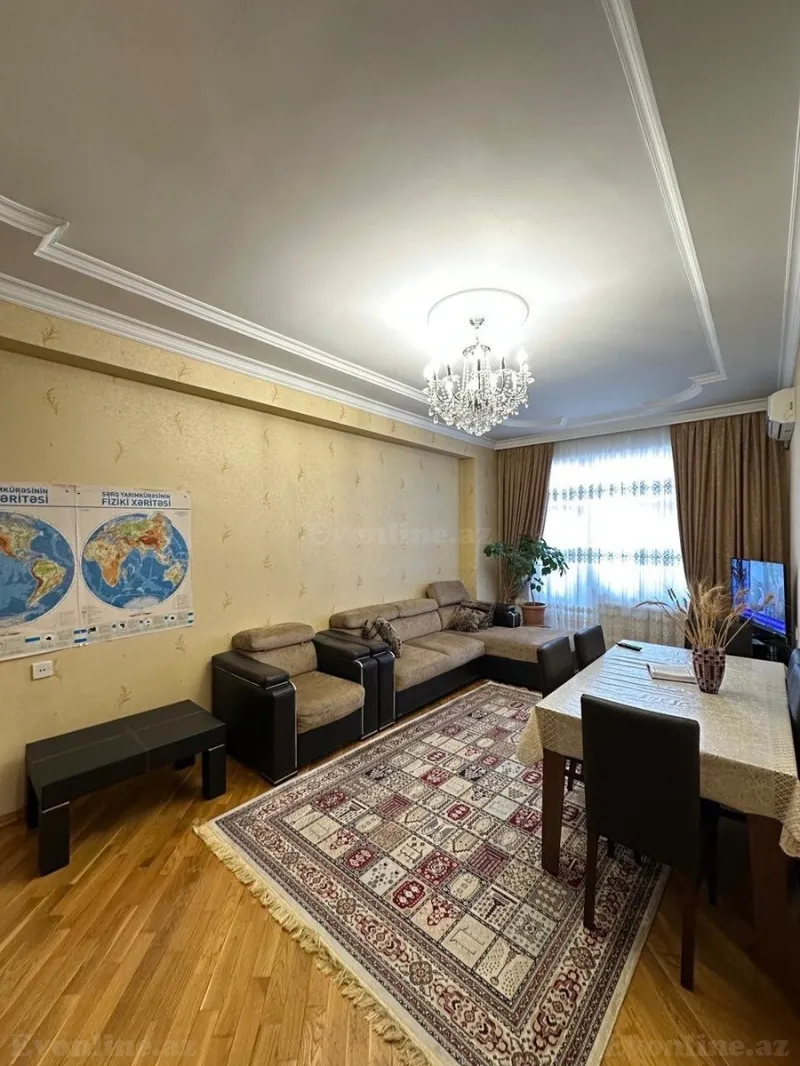 Satılır 3 otaqlı Mənzil Yeni tikili 90 m² Həzi Aslanov m. - şəkil 3