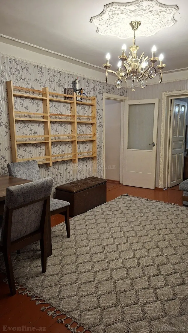 Kirayə verilir 2 otaqlı Mənzil Köhnə tikili 55 m² Qara Qarayev m. - şəkil 2